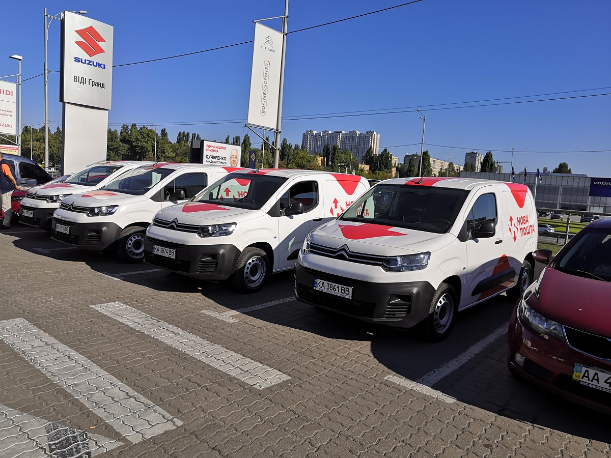 «Нова Пошта» отримала партію спеціальних автомобілів CITROËN Berlingo VU