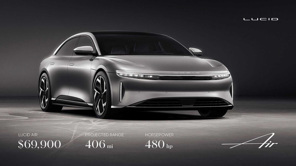 Lucid Motors оголосив вартість свого першого електрокара