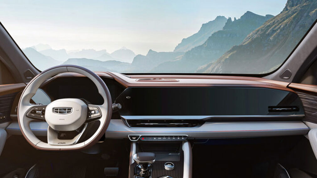 Geely опублікував перші фотографії інтер'єру нового кросовера KX11