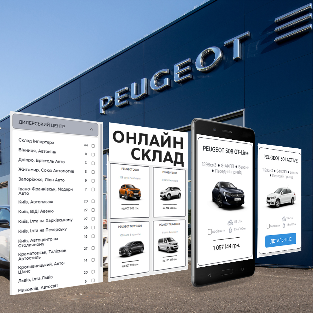 В Україні відкрився інтернет-магазин PEUGEOT