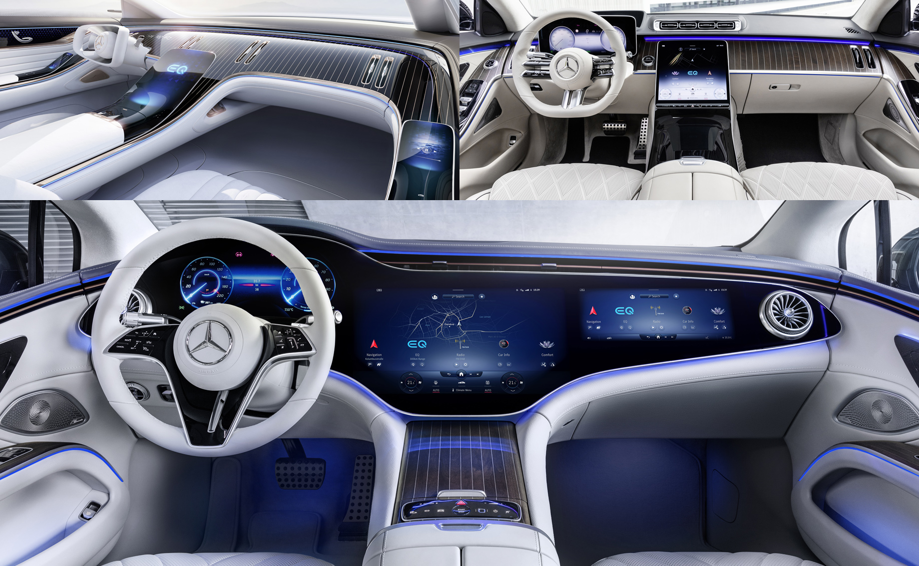 Розкрито всі варіації інтер'єру Мерседеса EQS