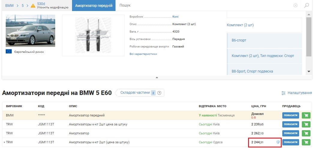 Безпечна торгівля та прості покупки запчастин разом з Avtopro.ua