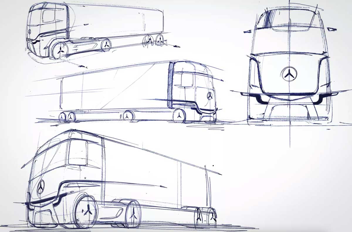 Mercedes-Benz показав перші зображення електричного тягача
